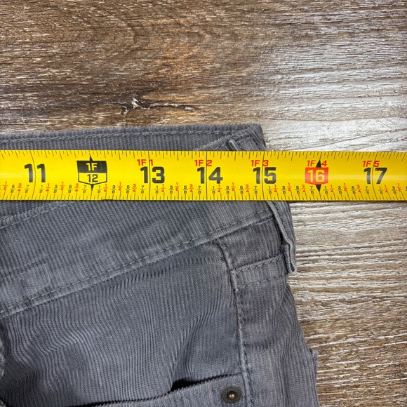 Levi's Corduroy Pants Mens 30x30 Gray Straight Fit Classic Casual Travel - Picture 7 of 9